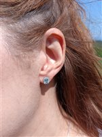 Vicenza - Piazzetta Palladio 2 - Pendientes Salvini Mujer Mini Dora in Oro blanco Acquamarina 0.40 Ct 20114531 - 20114531